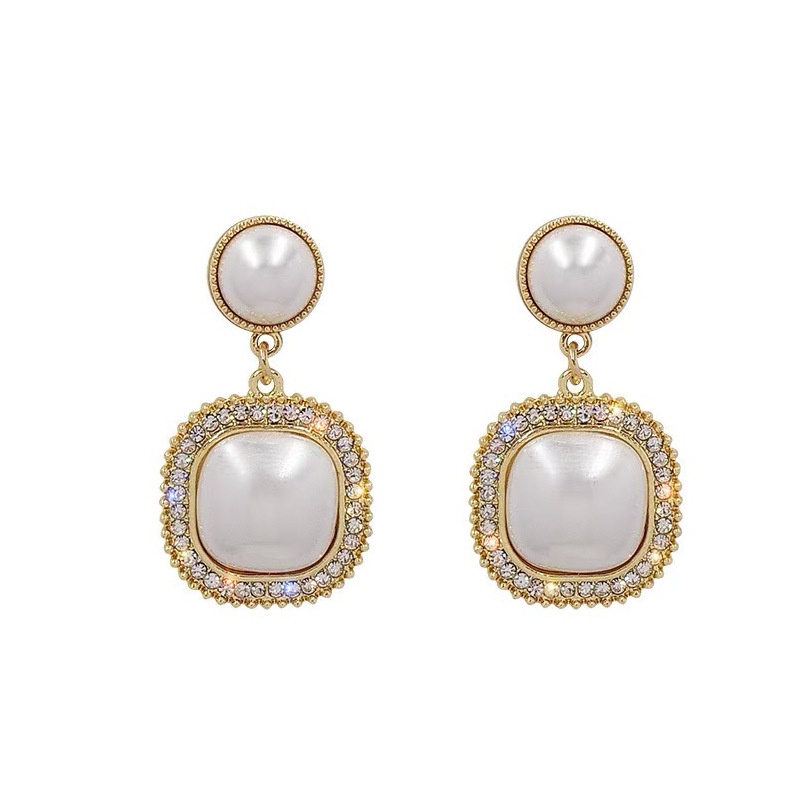 Đôi Bông Tai Ngọc Trai Giả Thời Trang Cho Nữ