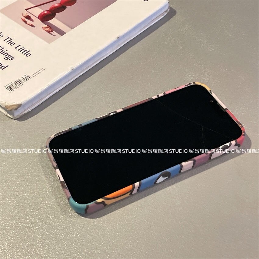 Ốp Điện Thoại Chống Rơi Họa Tiết Quái Vật Hoạt Hình Cho iPhone 14 12 Xr 8P 11 13