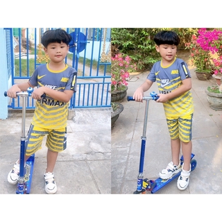 Bộ thun lạnh hoạt hình bé trai - Quần áo trẻ em