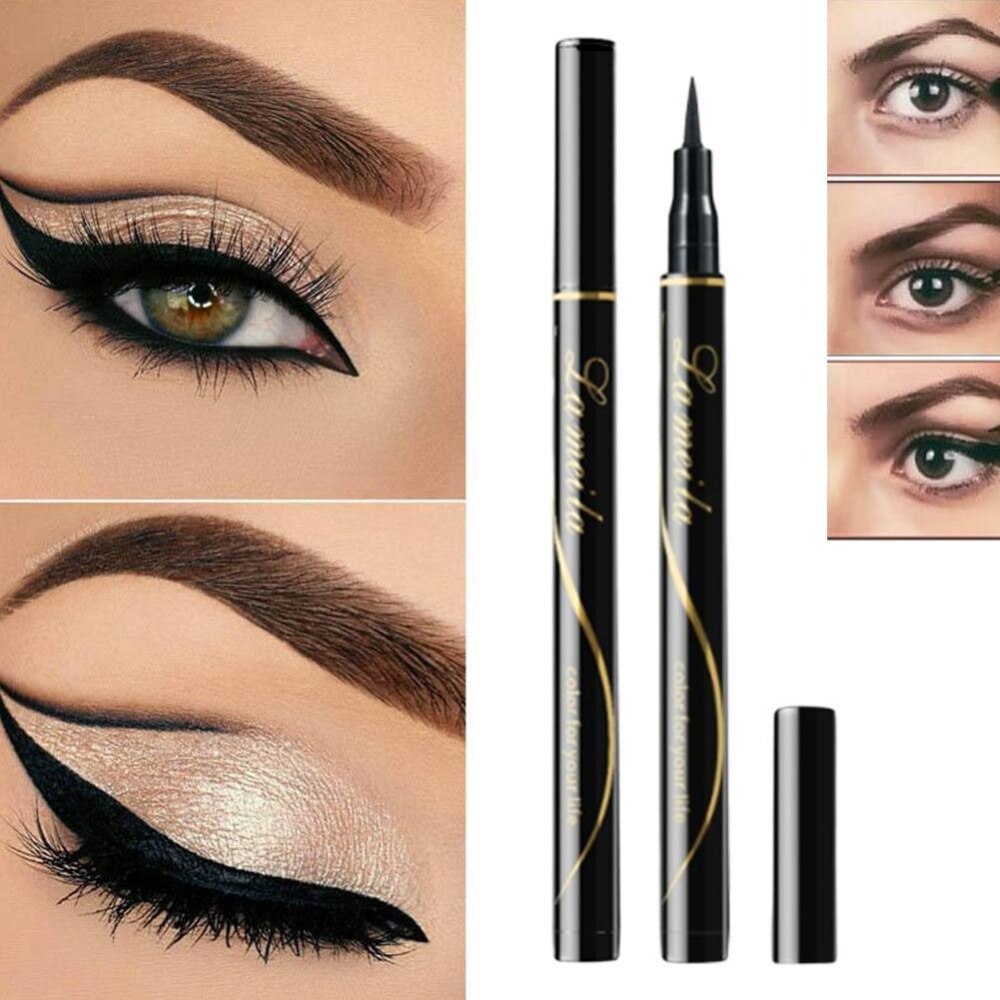 (Hàng Mới Về) Bút Kẻ Mắt Dạng Lỏng Màu Đen Nhanh Khô Chống Thấm Nước Lâu Trôi | BigBuy360 - bigbuy360.vn