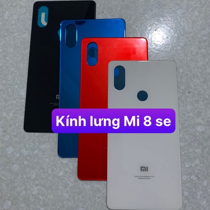 kính lưng Xiaomi Mi 8 se