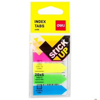 [COMBO 3/1] Note Phân Trang DELI 100 Tờ - 5 Màu Nổi Bật - Đánh Dấu Sổ Tay, Tài Liệu-A10602/9064