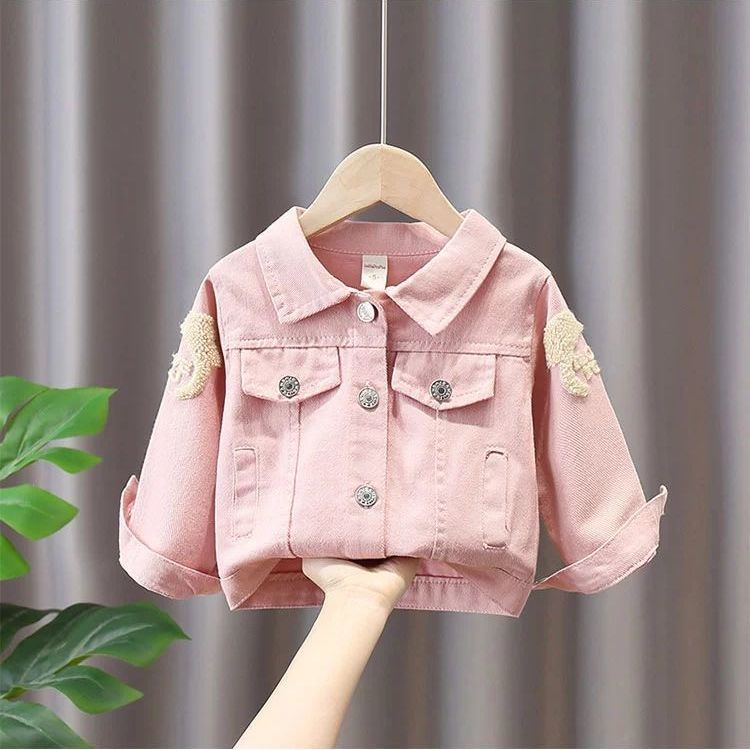 Áo Khoác Denim Phong Cách Phương Tây Thời Trang Mới 2021 Cho Bé Gái