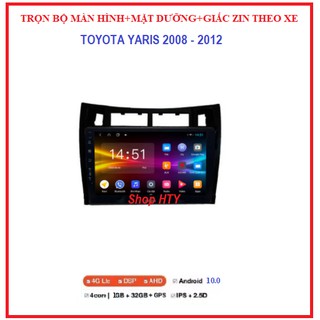 Bộ Màn hình DVD Android 9 inch chuyên chế, độ cho xe ô tô TOYOTA YARIS ...