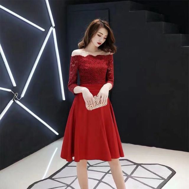 Đầm ren bẹt vai tay lỡ🌹🌹