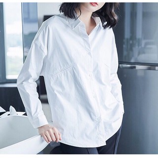 Áo sơ mi trắng nữ cách điệu mẫu dh573622