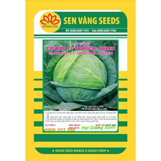 Gói 0.5Gr Hạt Giống Bắp Cải Xanh F1 Năng Suất Cao chịu nhiệt Dễ trồng