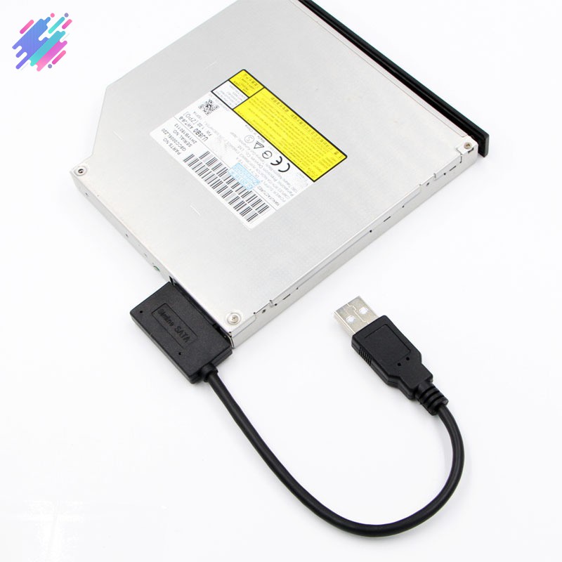 Dây cáp chuyển đổi 7+6 13Pin Slim SATA sang USB CD DVD Rom tiện dụng chất lượng cao