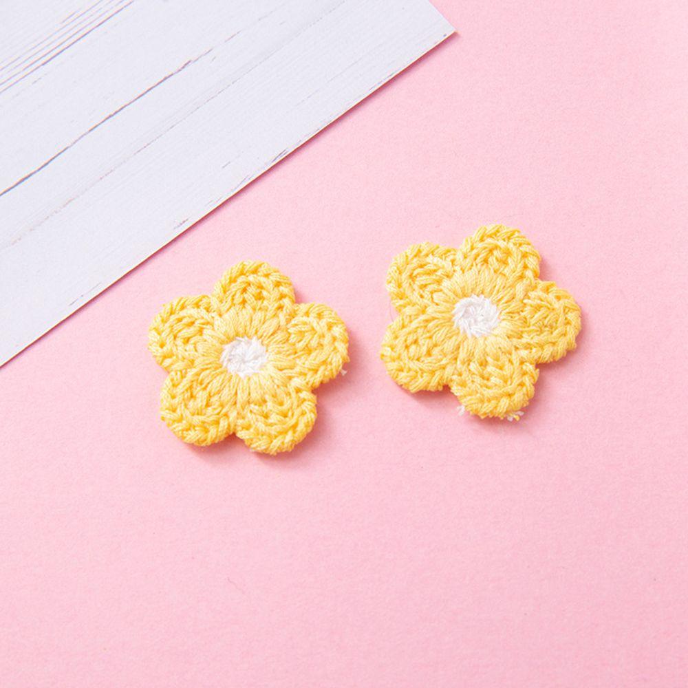 YIYU Sticker Ủi Thêu Hình Hoa Bằng Len