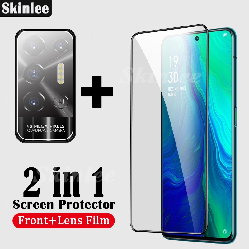 Kính Cường Lực Bảo Vệ Màn Hình 2 Trong 1 Cho Tecno Pova2