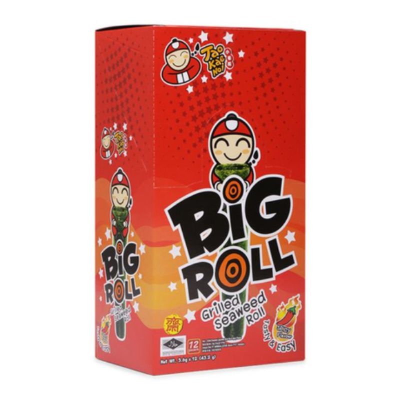 Snack Rong Biển Tao Kae Noi Big Roll Hộp 12 cái
