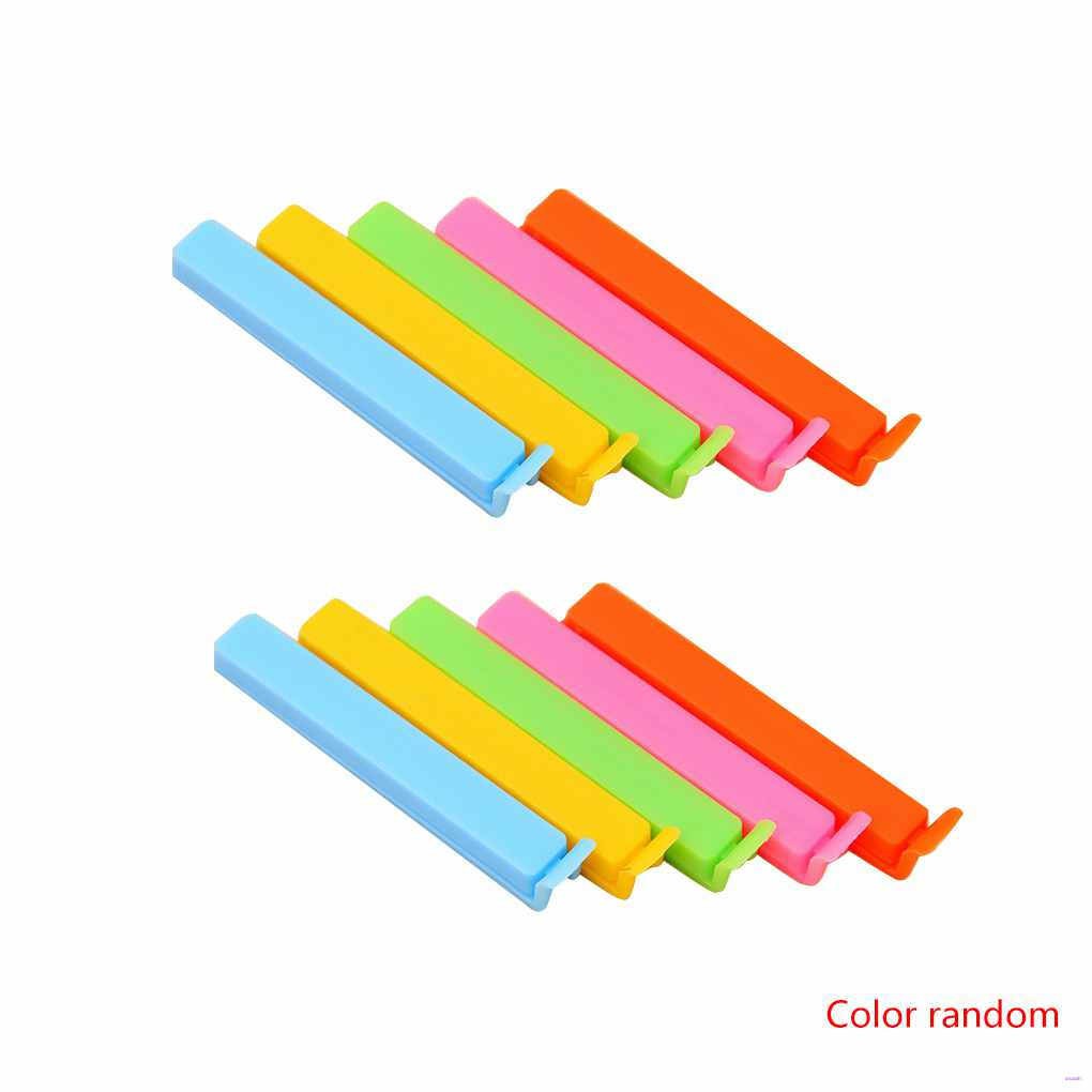 Set 10 Kẹp Miệng Túi Thực Phẩm Bằng Nhựa Nhiều Màu Sắc Tiện Dụng
