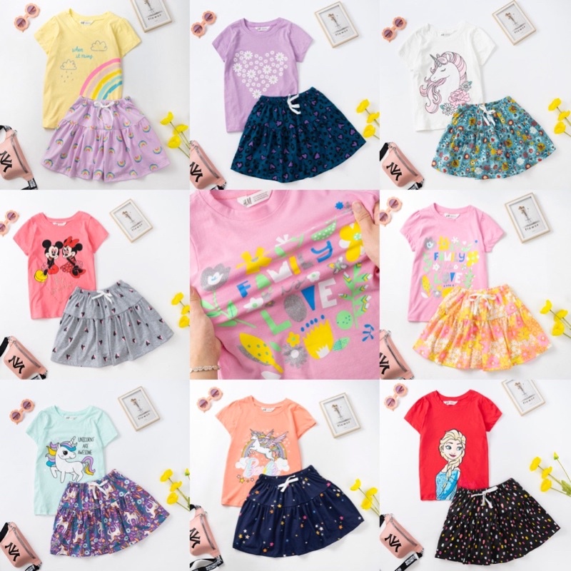 SALE SỐC ❌ Set bé gái cotton quần váy siêu xinh 18-45kg