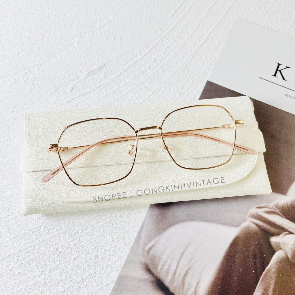 Gọng kính cận nữ, kim loại vuông góc cạnh Fiveminutes  72328 nhiều màu kim loại mảnh Siêu Hot | BigBuy360 - bigbuy360.vn