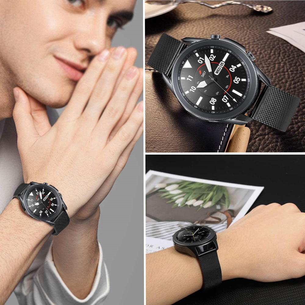 Dây đeo inox Milanese cho đồng hồ Samsung Galaxy Watch 46mm 42mm Gear S3 Frontier Galaxy Watch Active 2