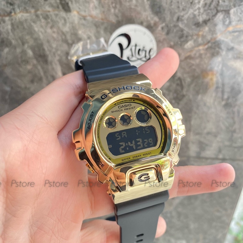 Đồng hồ nam Casio Gshock GM-6900G-9 khung thép mạ màu vàng