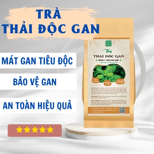 Trà thải độc gan hỗ trợ làm mát gan tăng cường chức năng gan đào thải độc tố trong cơ thể tác dụng giảm mề đay mẩn ngứa