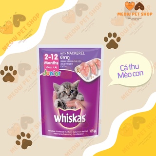 24 gói Whiskas mèo con (Junior) Vị Cá Thu - 85g  - Thức ăn cho mèo giá sỉ
