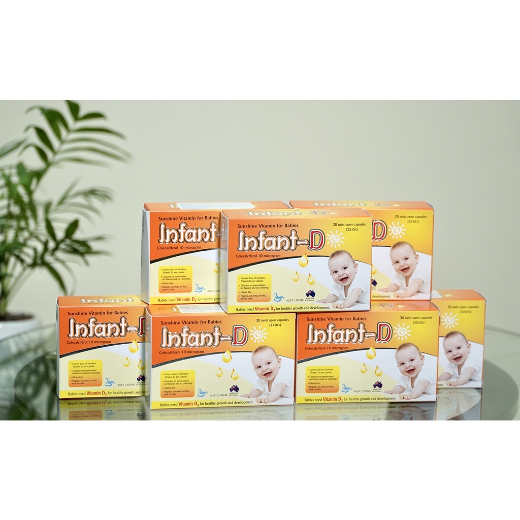 INFRANT D viên uống bổ sung Vitamin D3, tăng đề kháng, chắc răng , khoẻ xương