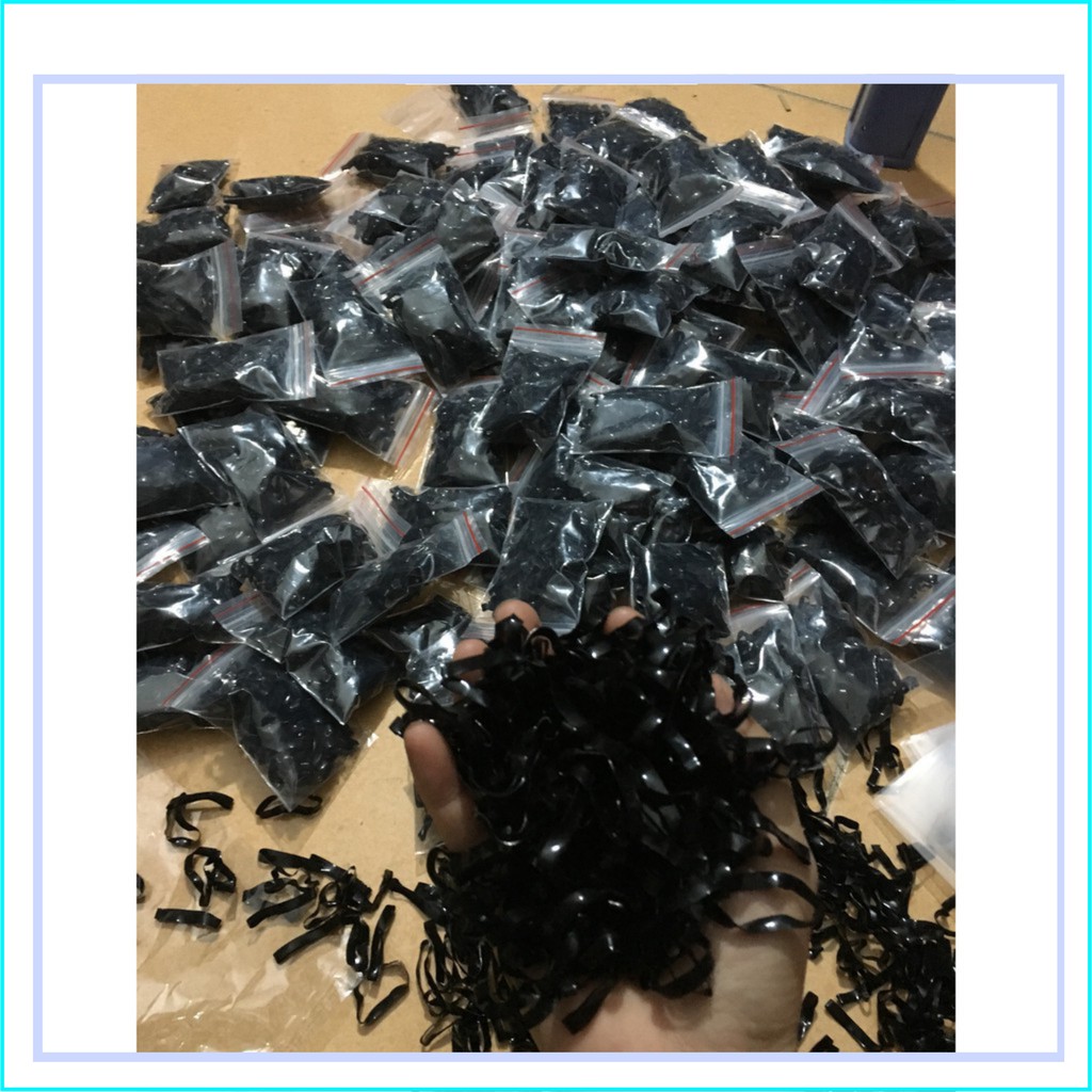 Chun buộc tóc màu đen siêu dai