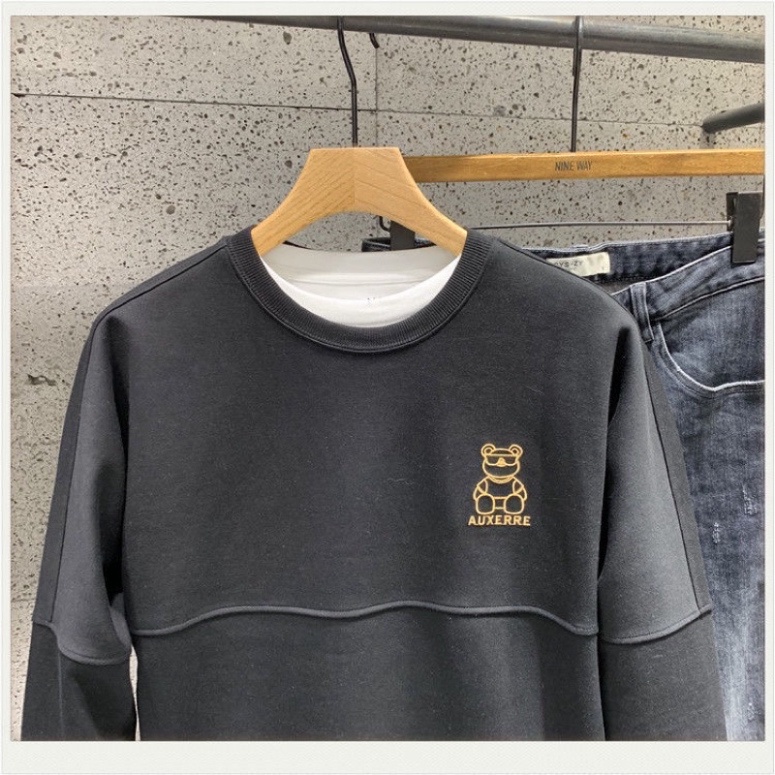 Áo nỉ nam gấu thêu 2 mặt chất nỉ thể thao phù hợp mặc thu đông  [Giá Sốc] | BigBuy360 - bigbuy360.vn