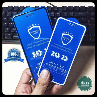 Kính cường lực 10D Full Màn ĐỦ MÃ iPhone - Cảm ứng nhạy X2 - SIÊU TRONG-SIÊU BỀN