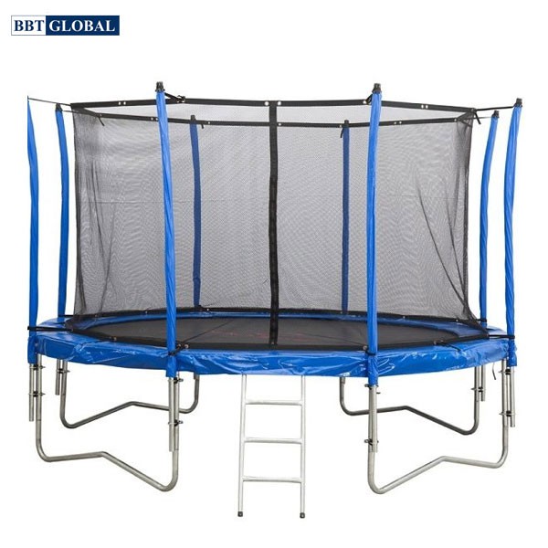 Đồ chơi vận động bạt nhún trampoline có thành bảo vệ BBT Global KT212