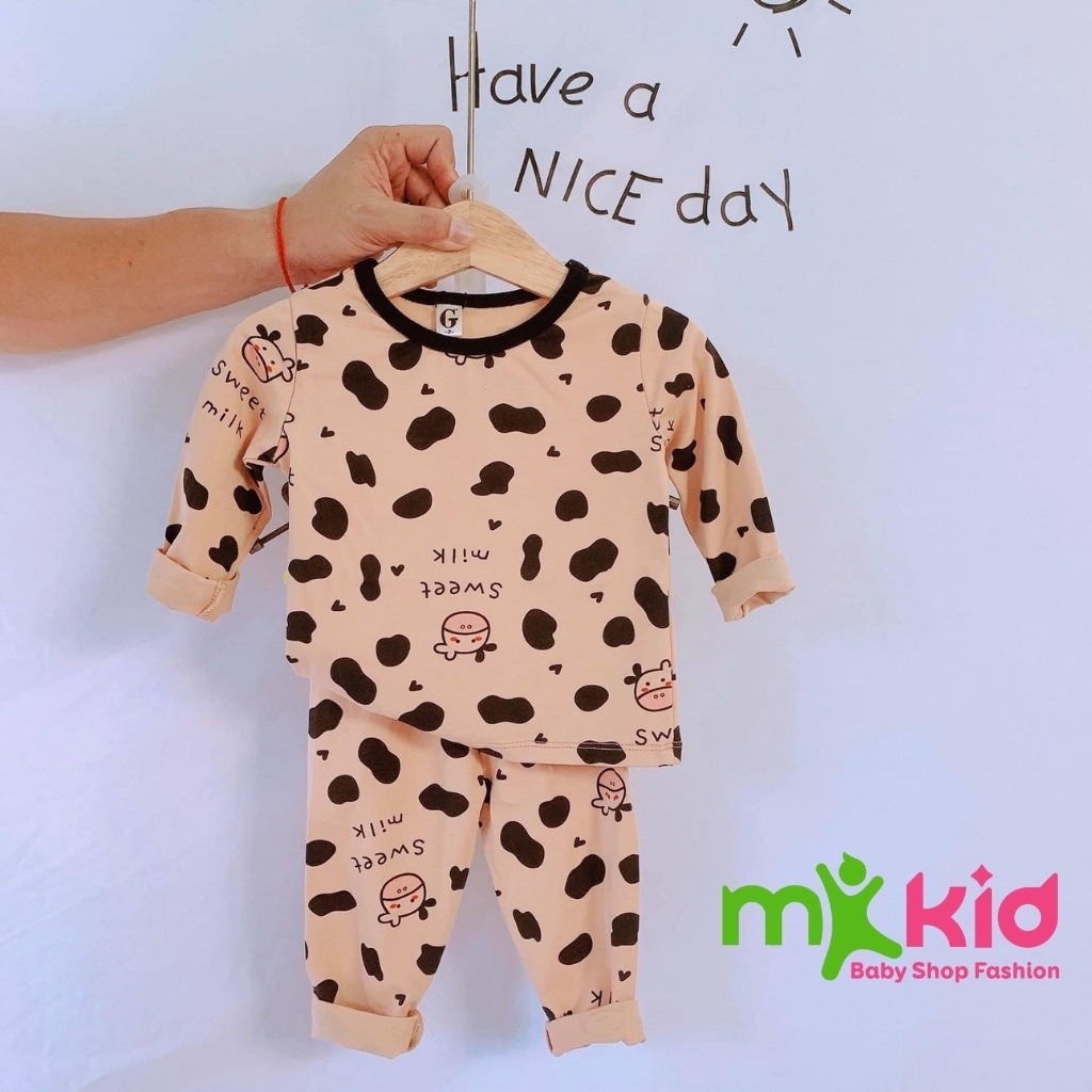 Bộ Thu Đông Dài Tay Cho Bé Bộ Cotton Dài Tay Minky Mom Cho Bé Trai Bé Gái Với Họa Tiết Siêu Dễ Thương