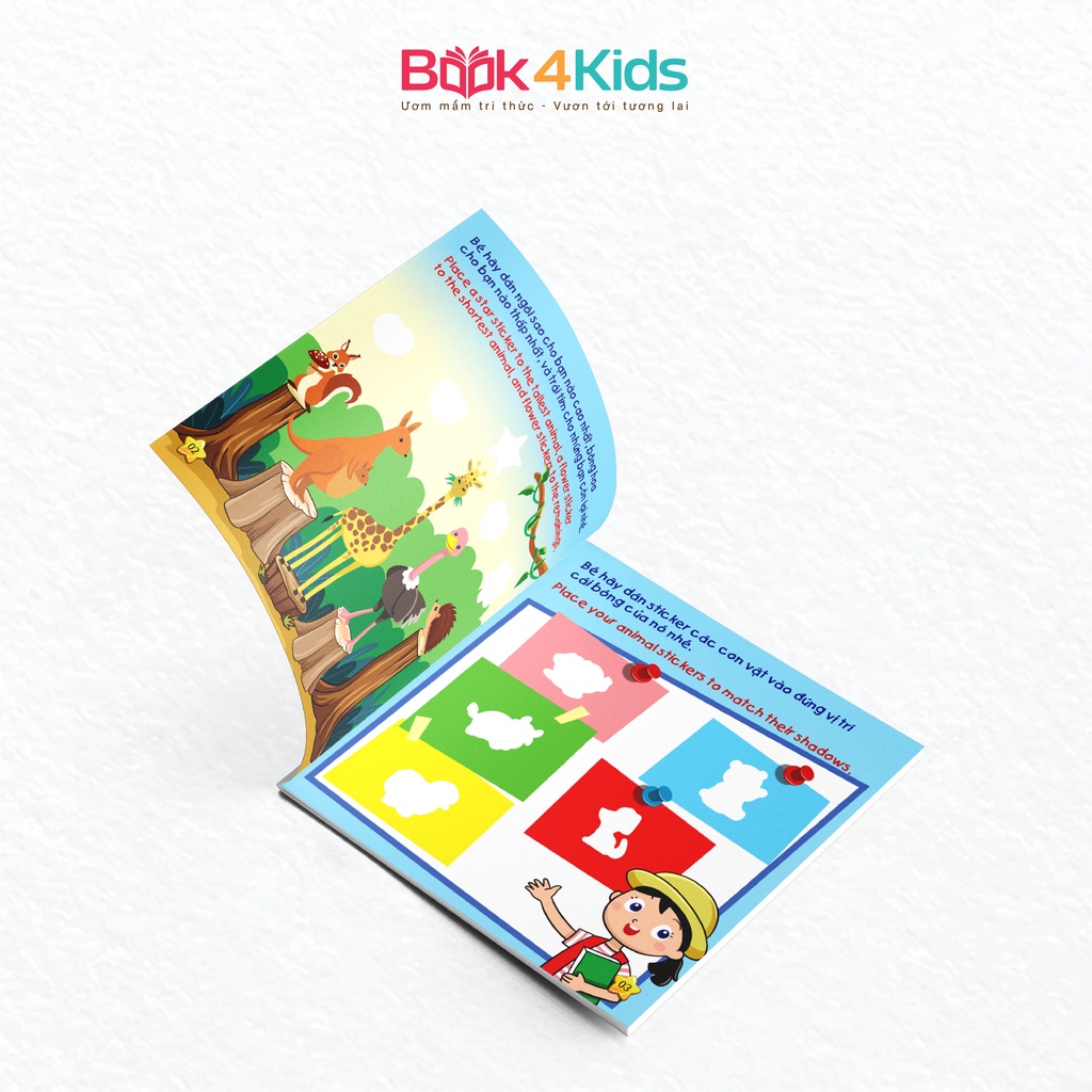 Sách - Miếng Dán Thông Minh Cho Bé - Phát Triển Tư Duy IQ - My First Sticker Book