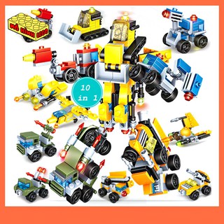 Đồ chơi lắp ráp lego giá rẻ  10 trong 1 Chaobao 56628 mô hình các loại xe, máy bay giúp bé phát triển trí não