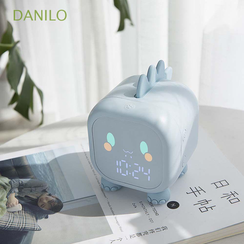 Đồng Hồ Báo Thức Điện Tử Để Bàn Hình Khủng Long Dễ Thương Điều Chỉnh Độ Sáng / Âm Thanh Có Đèn Led Nhiều Màu