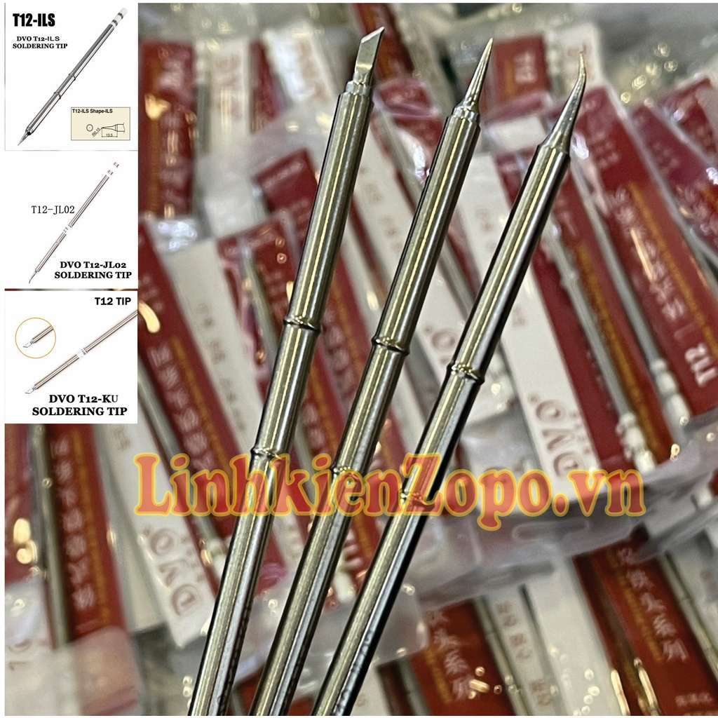 Mũi Hàn T12 Chính Hãng DVO 75W Dùng Cho Trạm Hàn T12