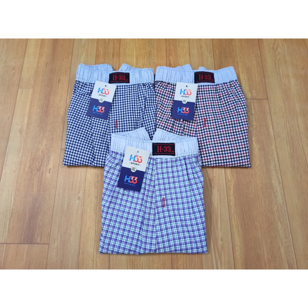 Combo 5 quần ngủ nam caro H33 thoải mái dễ chịu