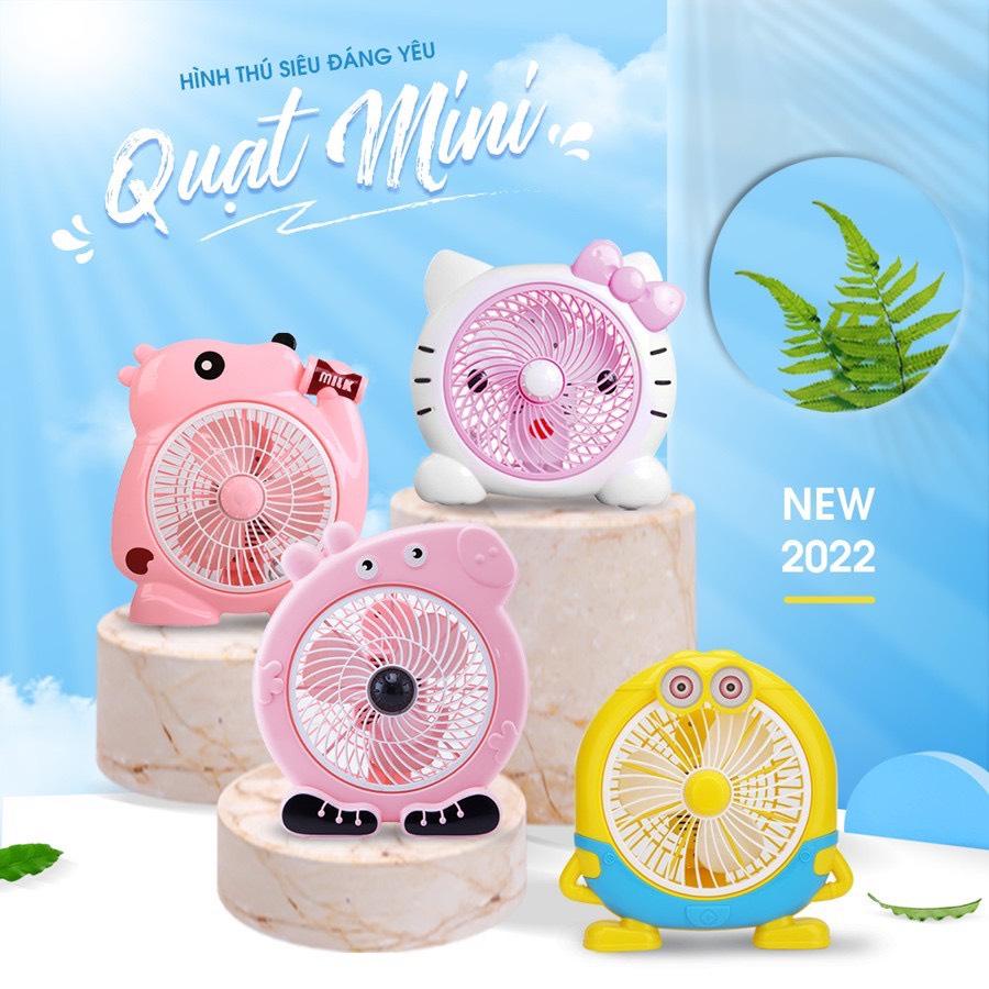 MÁY QUẠT CẮM ĐIỆN MINI HÌNH THÚ ĐỂ BÀN LÀM VIỆC VĂN PHÒNG DỂ THƯƠNG NHỎ GỌN