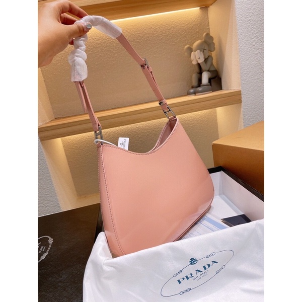 Túi xách P.R.A.D.A kẹp nách chất da thật sz 30 hàng order