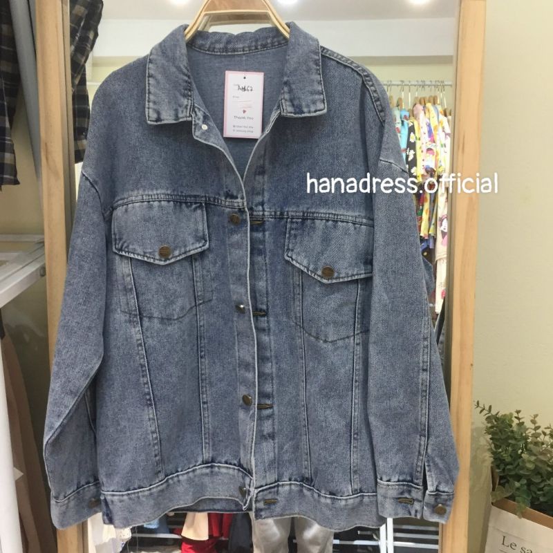 Áo khoác jeans nữ, áo khoác bò form thoải mái siêu xinh kèm ảnh thật
