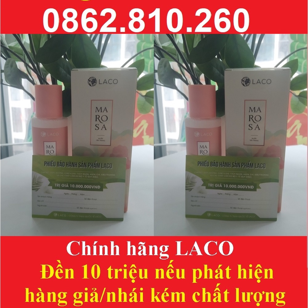 Nước tẩy trang Marosa LACO, dùng cho mọi loại da làm sạch sâu, dưỡng ẩm giúp da sáng trắng tự nhiên | BigBuy360 - bigbuy360.vn