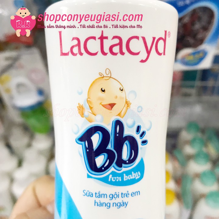 [Mẫu Mới] Sữa Tắm Gội Lactacyd BB Trị Rôm Sẩy Và Hăm Kẽ 250ml Dùng Hằng Ngày Cho Bé