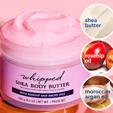 Bơ Dưỡng Thể Tree Hut - Butter Tree Hut's Moroccan Rose Whipped Shea Body 240gram