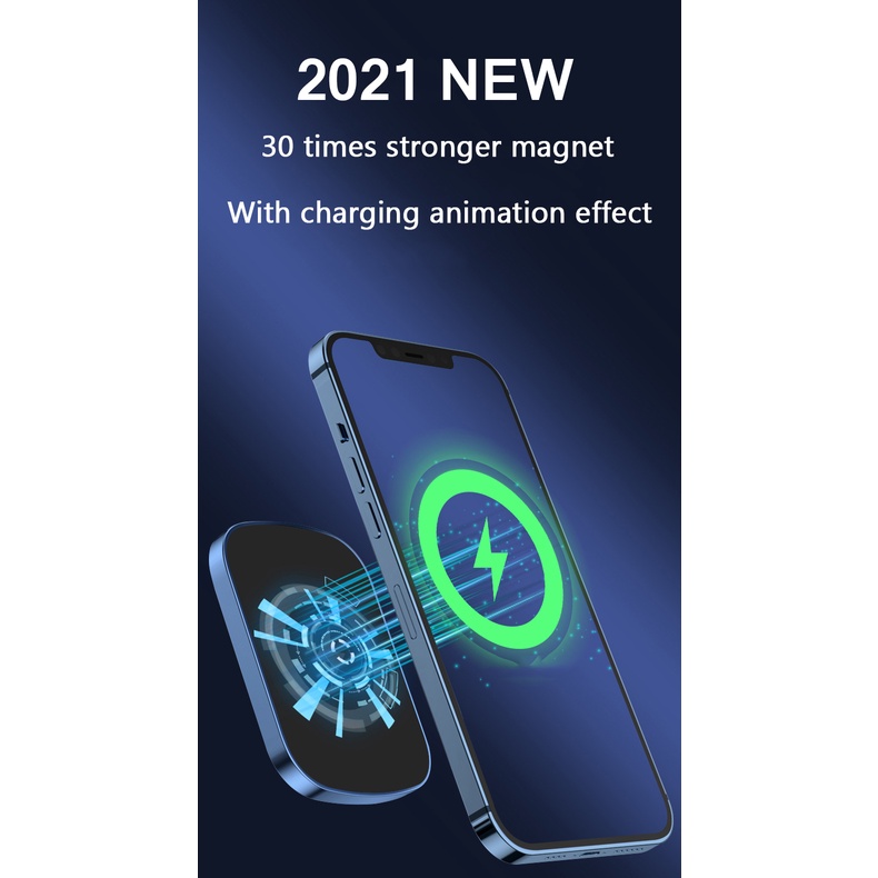 Pin Sạc Dự Phòng Không Dây 2021 10000mAh Có Nam Châm Cho iphone 12 13 pro max