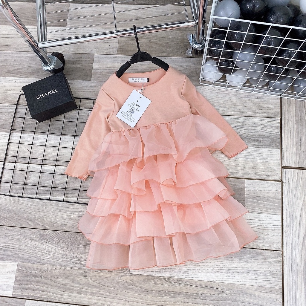 VÁY HỒNG BABY CÔNG CHÚA CHO BG