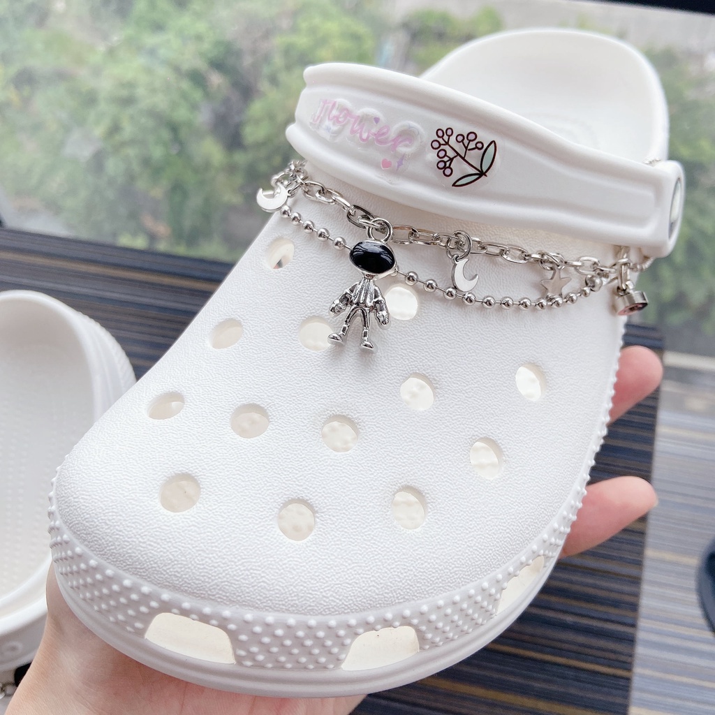 Dây Xích Kim Loại Đính Đá Kim Loại Trang Trí Giày DIY Thời Trang