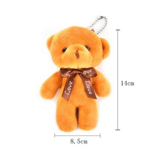 Gấu nhồi bông kích thước 14cm