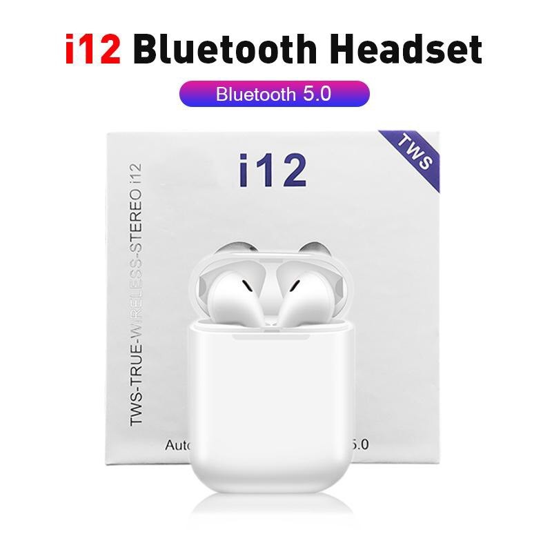 Tai nghe Bluetooth i12 TWS 5.0 tai nghe i12 không dây bản Quốc tế âm thanh chuẩn HIFI
