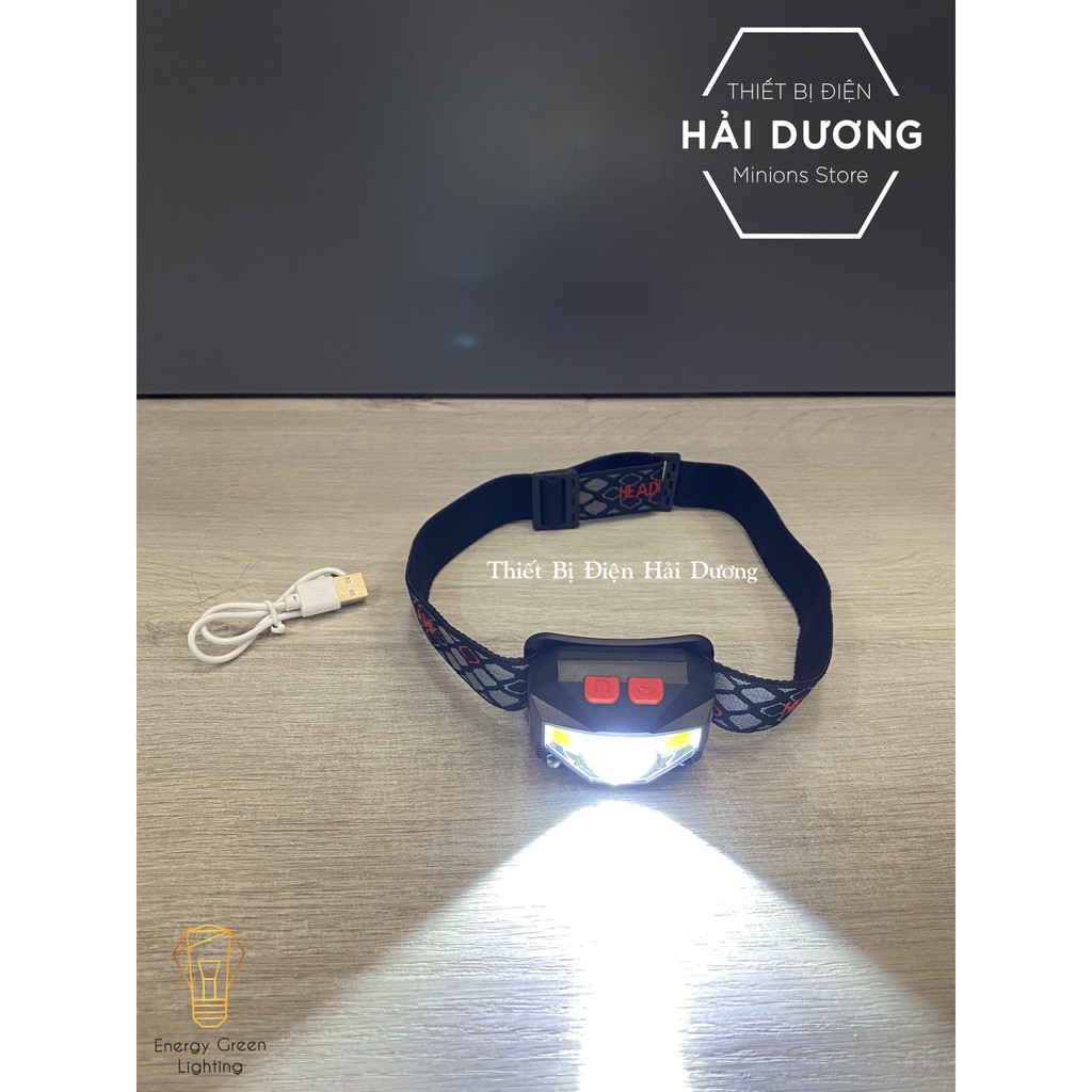 Đèn Pha Đội Đầu Cảm Ứng TG-T069 - LED Siêu Sáng - Energy Green Lighting - Có video thực tế