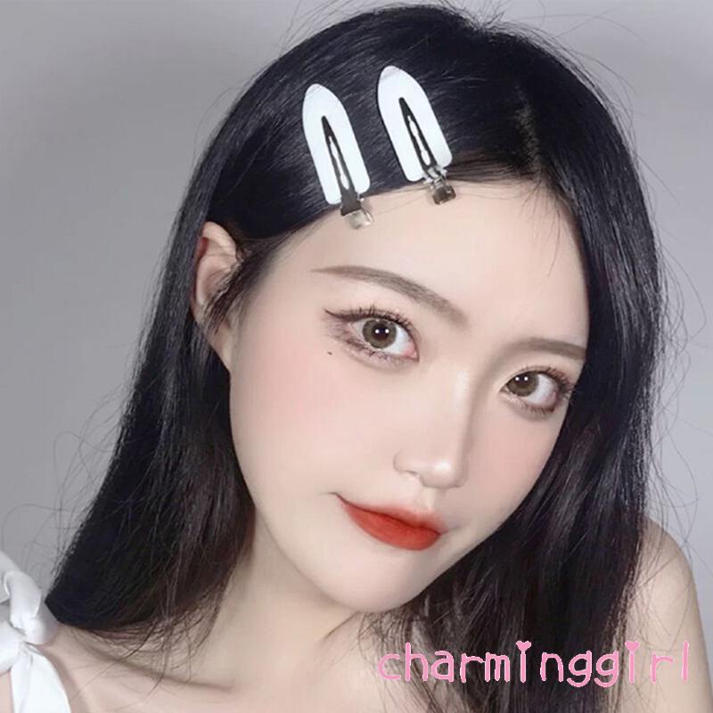 Kẹp tóc hình chiếc lá màu sắc tương phản cho nữ