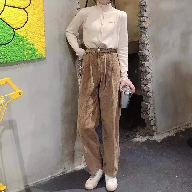 Quần nhung tăm dáng suông | BigBuy360 - bigbuy360.vn