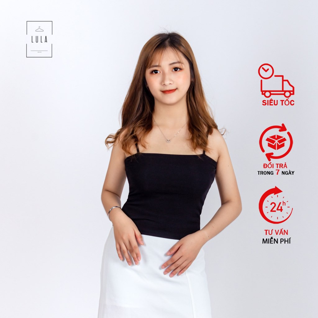 [ÁO HAI DÂY] Áo hai dây nữ dáng ôm, áo 2 dây nữ croptop chất liệu cotton đẹp