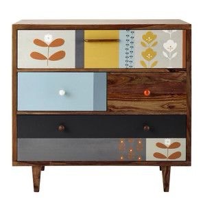 Tủ gỗ trang trí, tủ gỗ Vintage TRANHOME2020