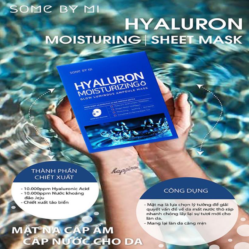 Mặt nạ giấy dưỡng da - Mặt nạ giấy cấp ẩm Some By Mi Hyaluron Moisturizing Mask 20ml Auth Hàn Quốc